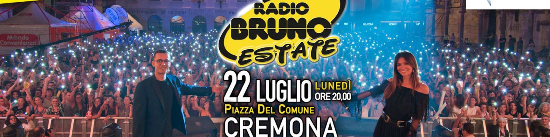 Radio Bruno Estate 2019 a Cremona: scaletta e ordine di uscita
