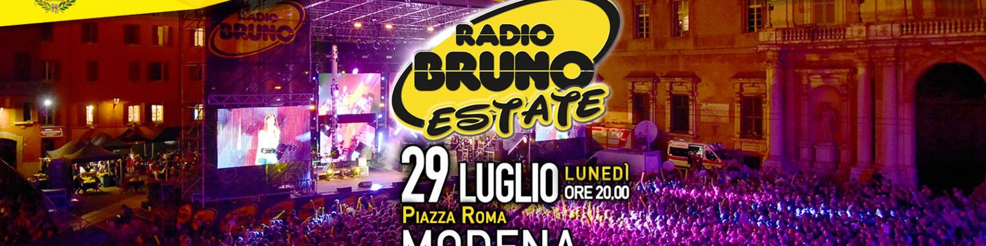 Radio Bruno Estate 2019 a Modena: scaletta e ordine di uscita