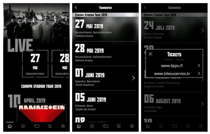 I Rammstein lanciano l'app gratuita per Android e iOS