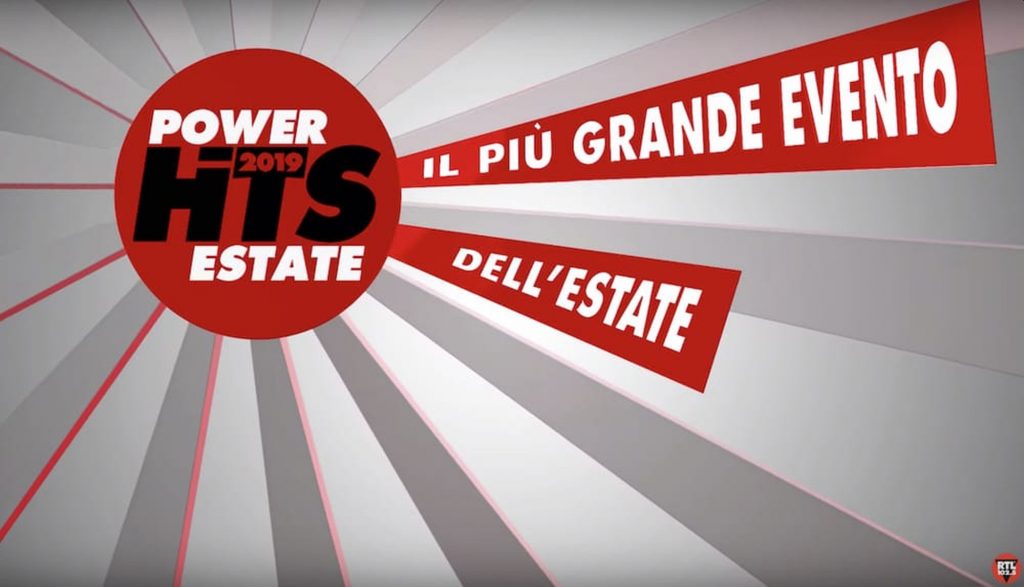 RTL 102.5 Power Hits Estate 2019 a Verona: scaletta e ordine di uscita