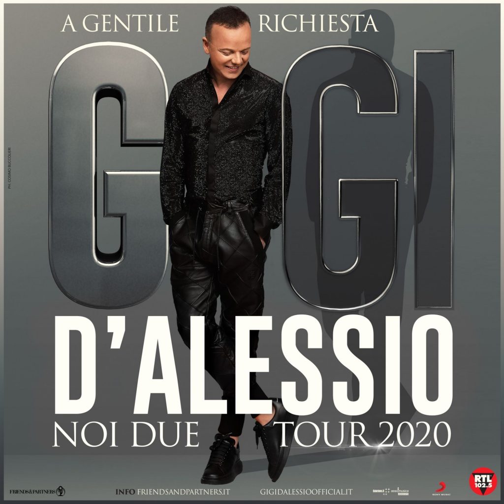 Gigi D’Alessio in concerto a Montecatini Terme sabato 6 novembre 2021: come acquistare i biglietti su TicketOne